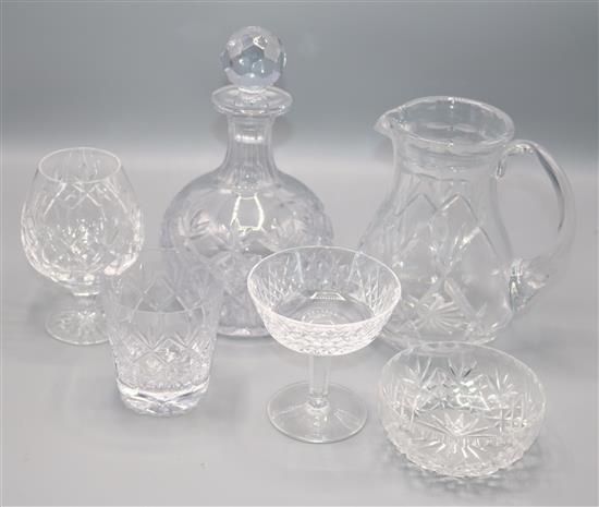 Suite of Waterford glassware